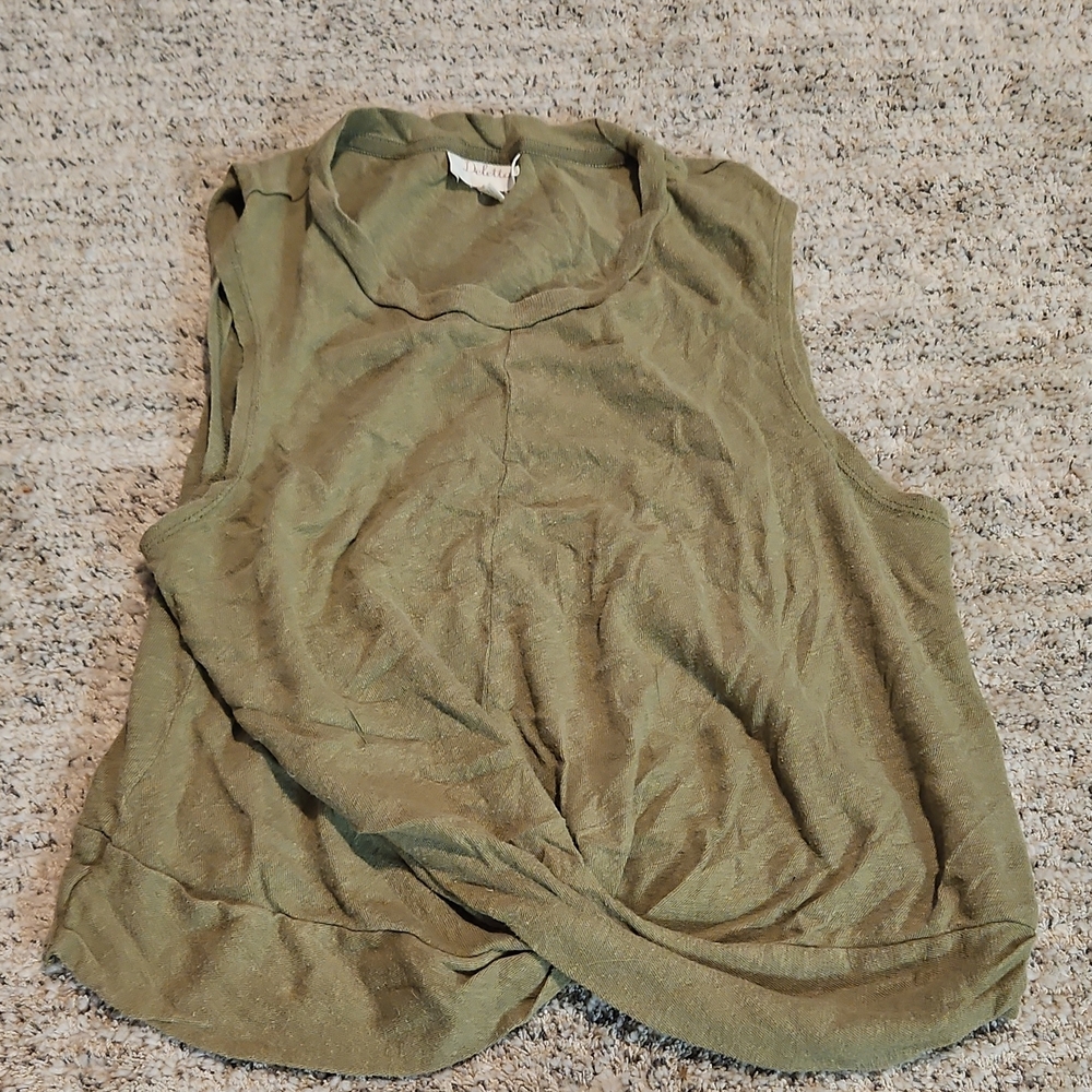 Deletta Sage Green Tank Top